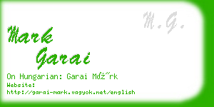 mark garai business card